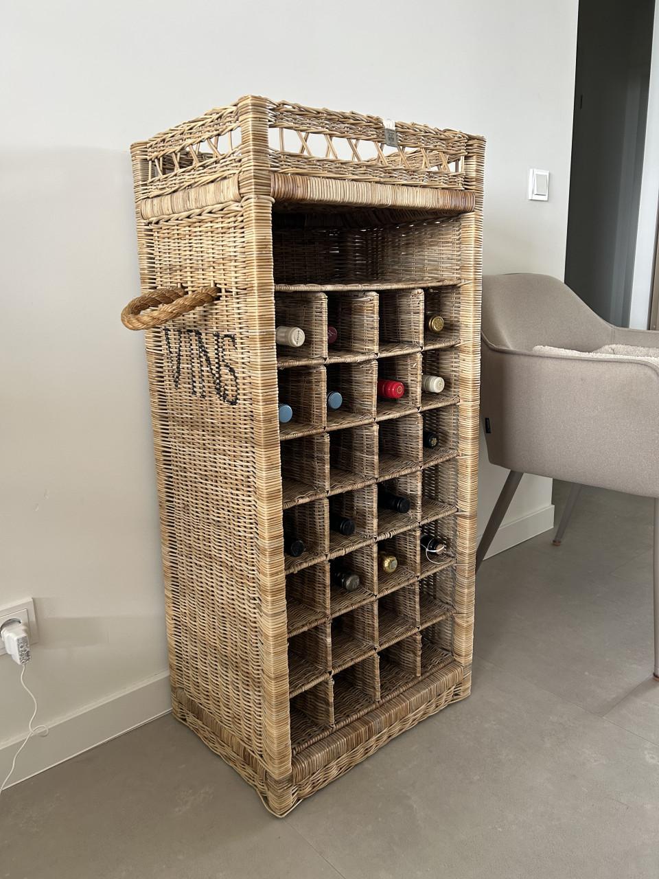 Riviera Maison Rustic Rattan Wine Rack