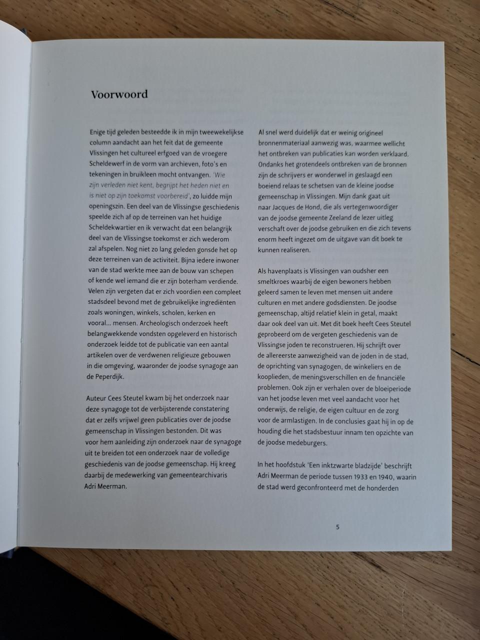 Joods Vlissingen, Een roerige en bewogen geschiedenis, Cees Steutel e.a.