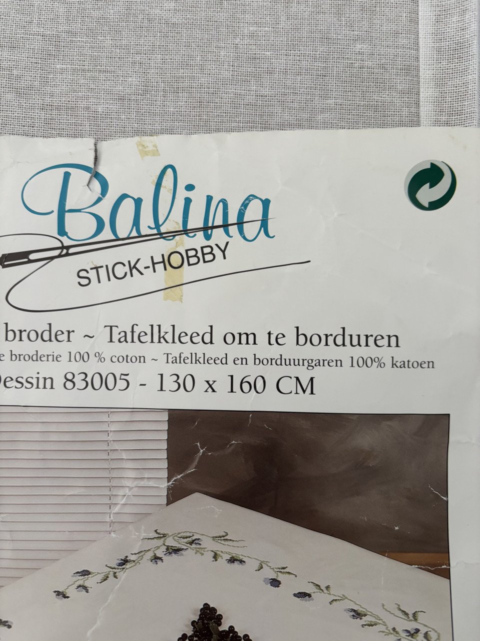 TAFELKLEED OM TE BORDUREN 160 x130