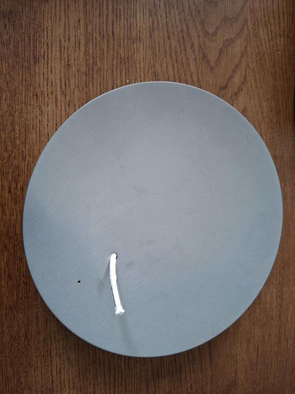 MONO  Concave vuurschaal/olielamp van edelstaal 20 cm binnen of buiten