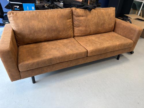 Cognac kleur bank