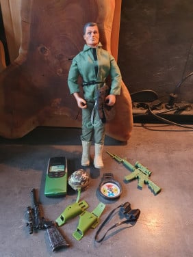 Prachtige originele vintage Action Man GI Joe doll met accessoires...