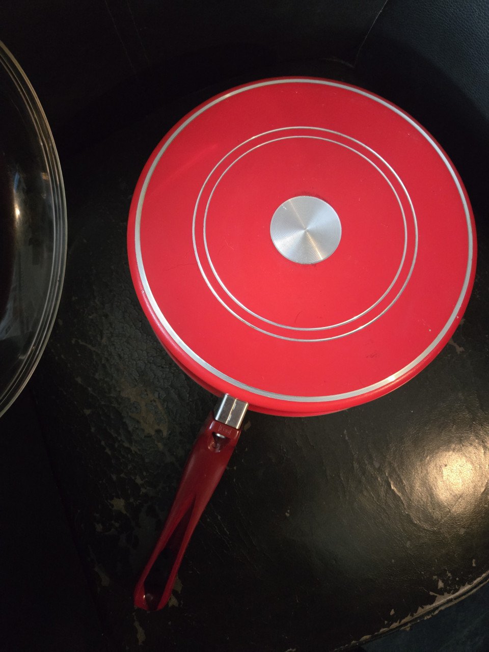 Hapjespan 26 cm met zware glazen deksel ; Schott