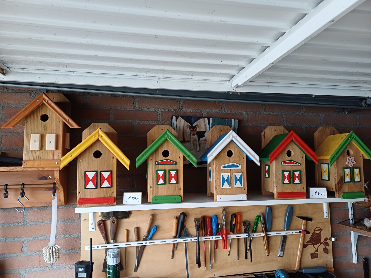 Vogelhuisjes , Nestkastjes , Voederplateaux  zie Foto's v.a 15,-