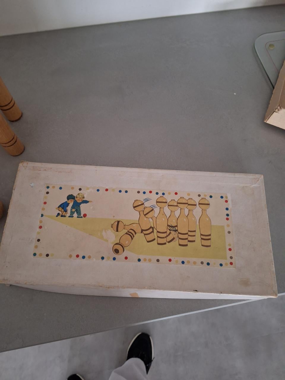 Kegelspel hout zeer oud