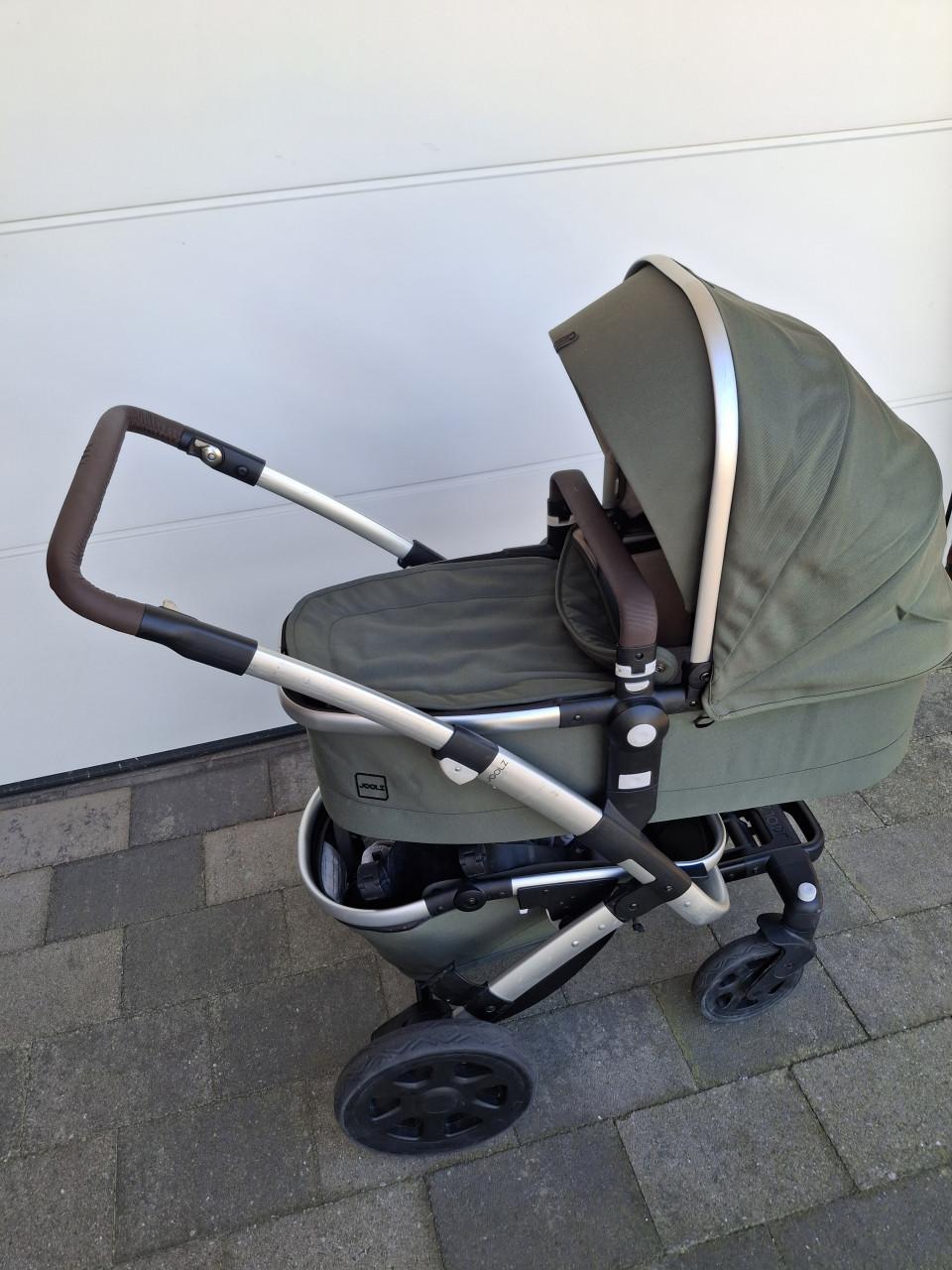 Joolz kinderwagen en buggy, groen, met veel accesoires