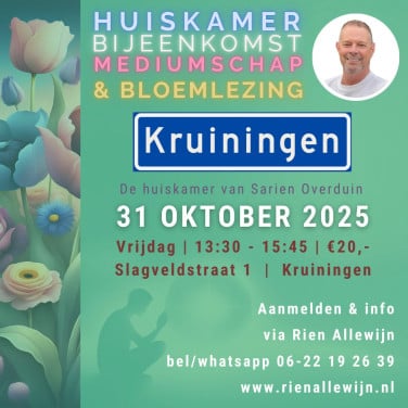 Huiskamer mediumschap in Kruiningen 31 Oktober