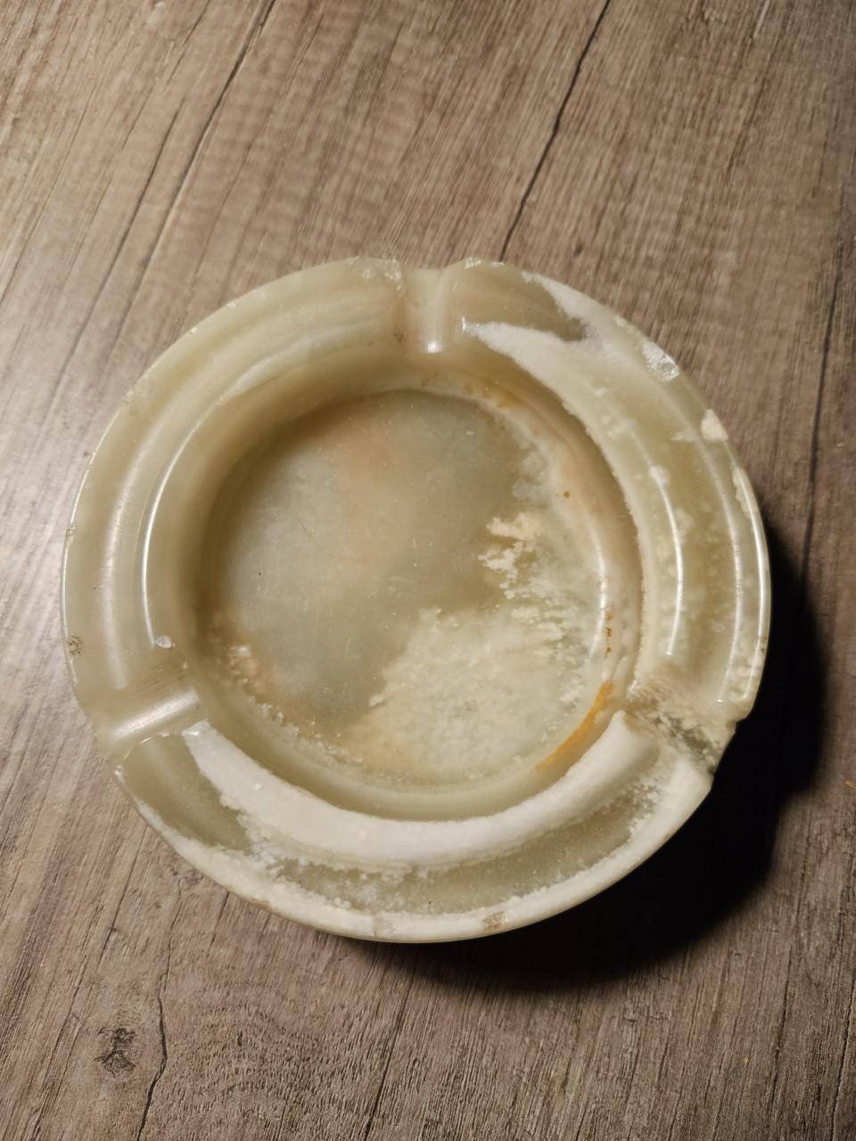 Prachtig italiaanse vintage set marmer/onyx, kistje en asbak