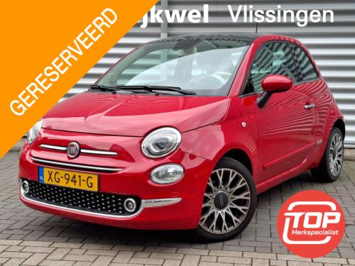 Fiat 500 twinair turbo collezione glazen schuifdak/nav/lmv