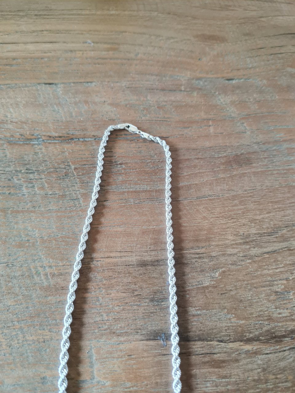 Sterling zilver 925 koort/rope ketting.