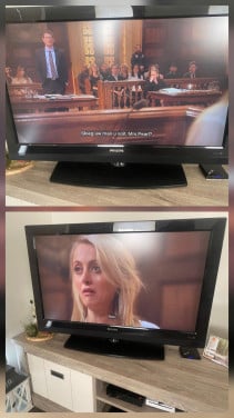 Zwarte Philips tv 42inch.