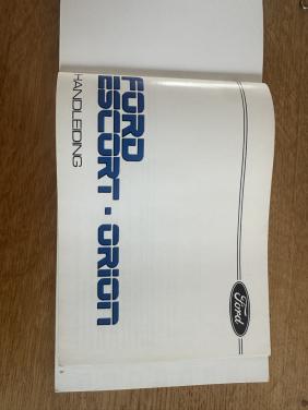 Instructieboekje FORD Escort en FORD Orion.