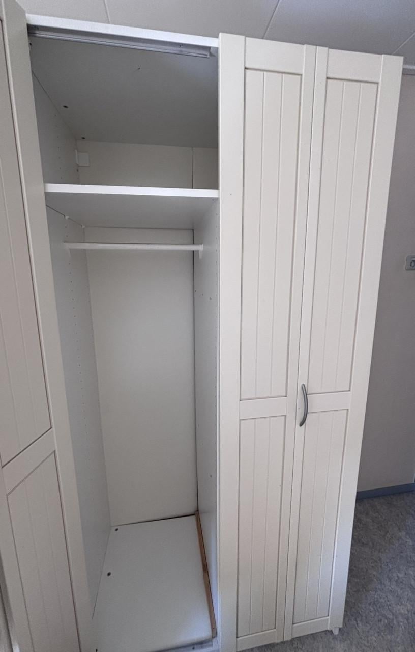 Garderobekast wit (IKEA), opknapper