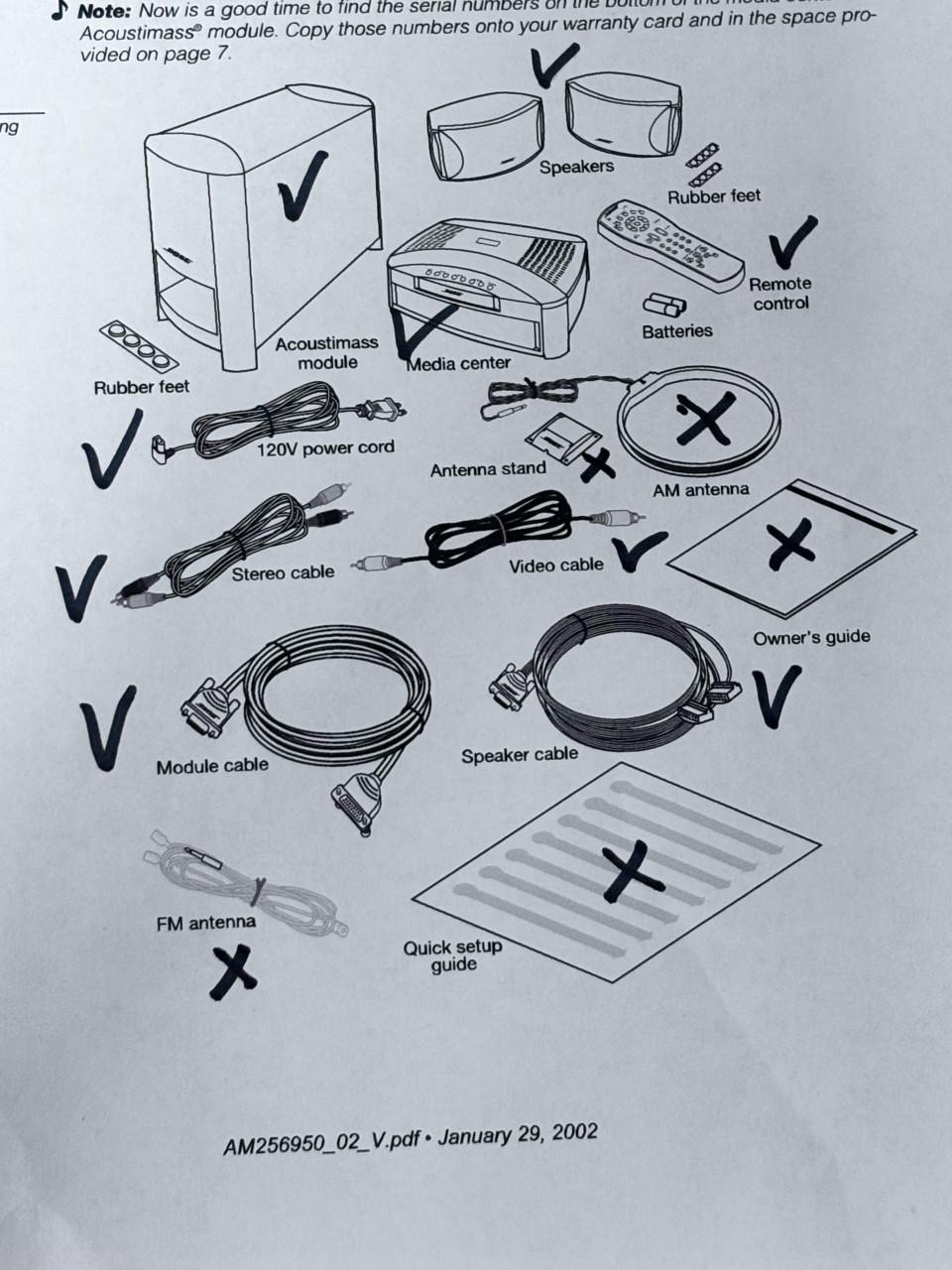 Bose PS3.2.1 Powered Speaker System