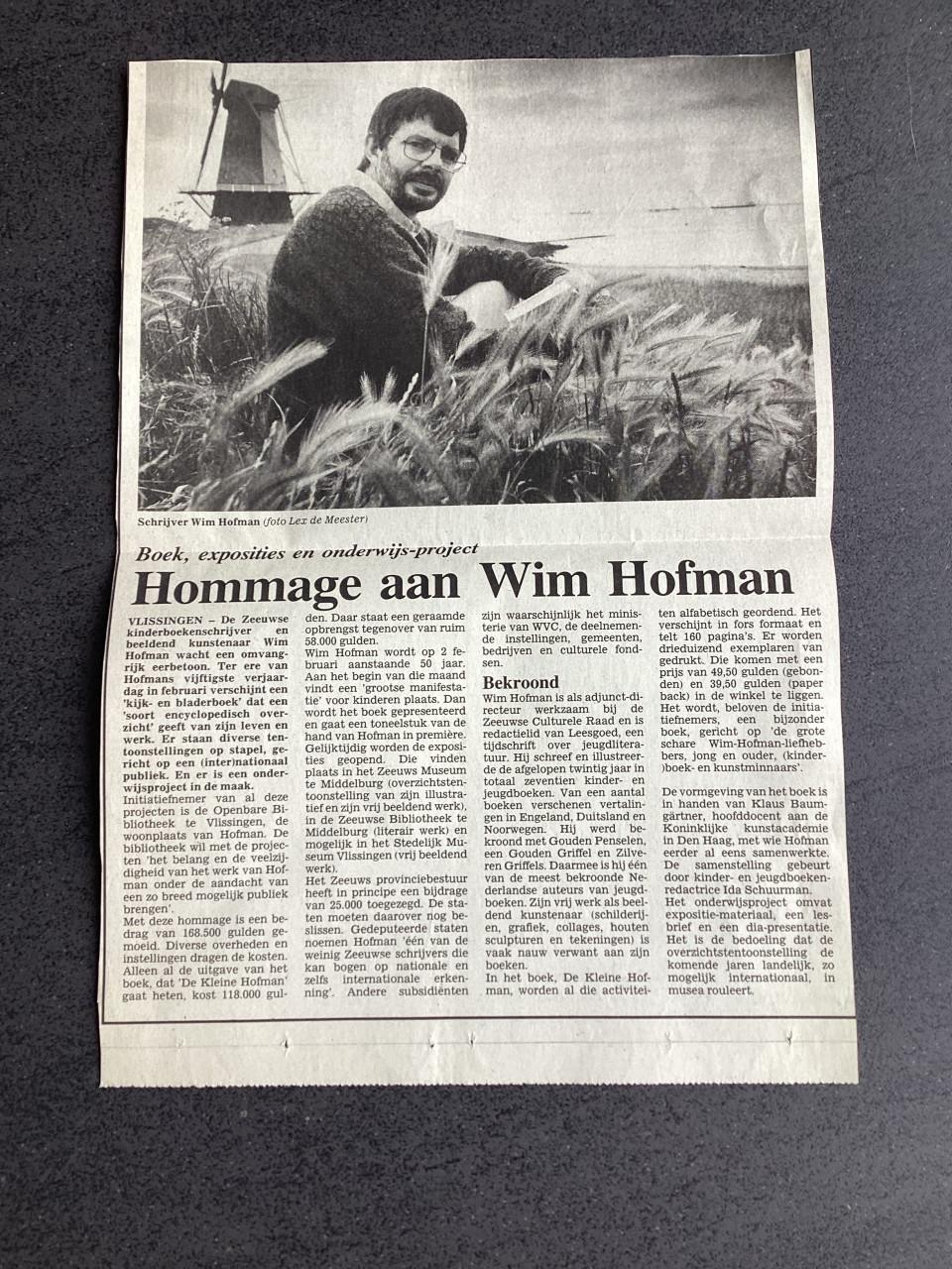 Wim Hofman werk van A - Z