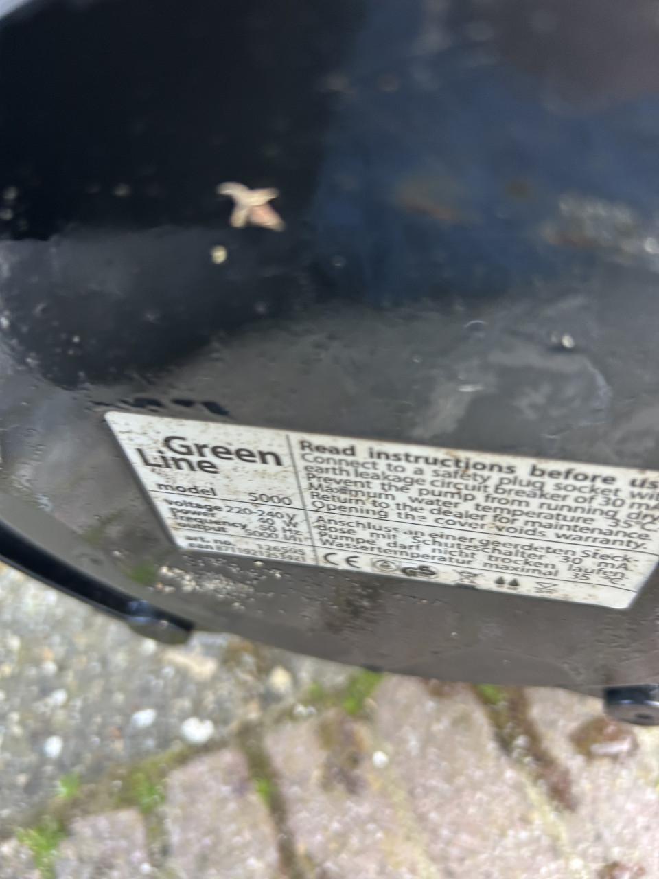 Te koop velda greenline 5000 sterke en zuinige Vijverpomp en 5000 lpu