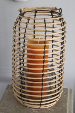 Houten theelicht houder nr2