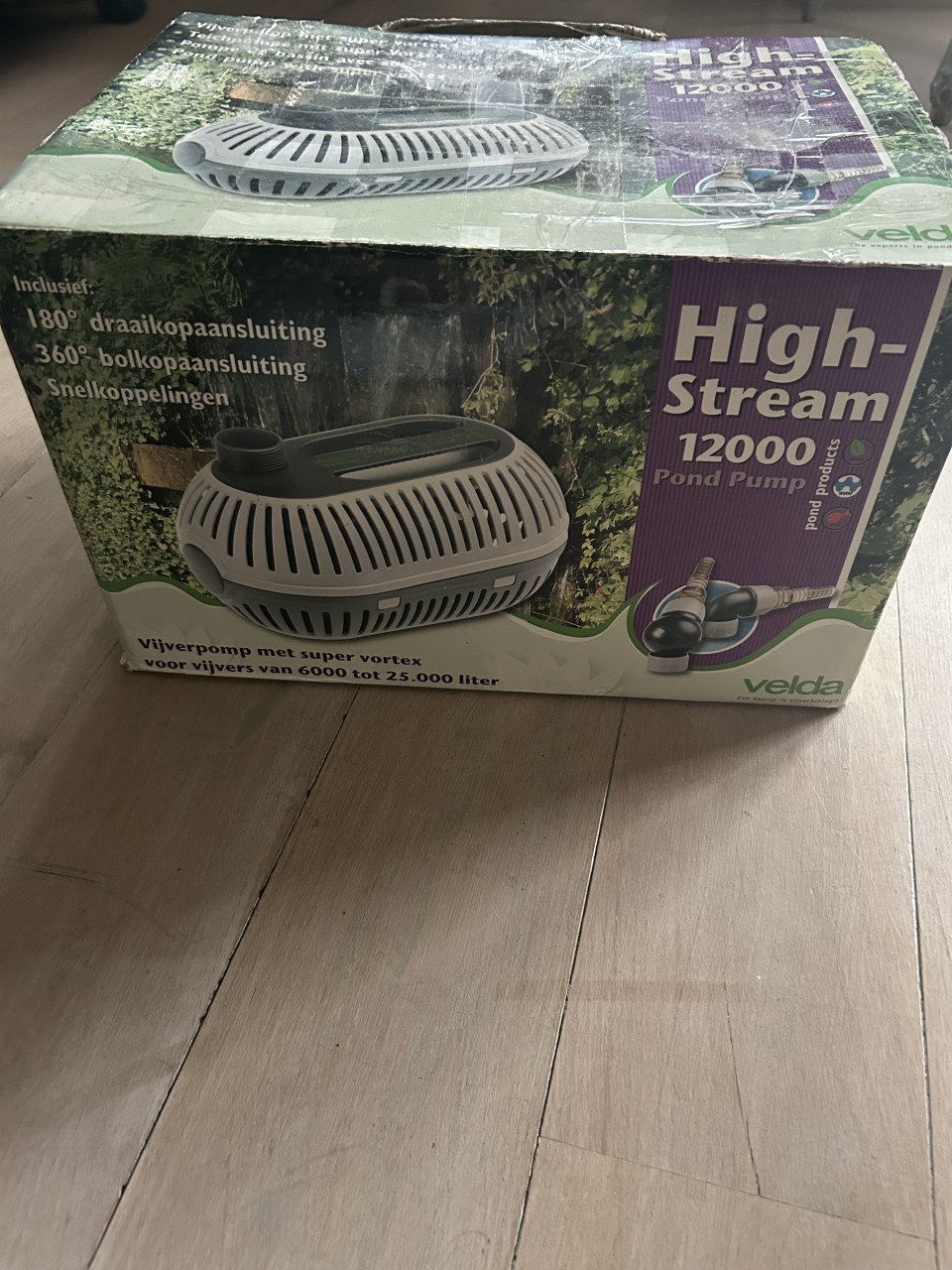 Te koop nieuw in doos velda high stream waterpower power 12000 sterke pomp
