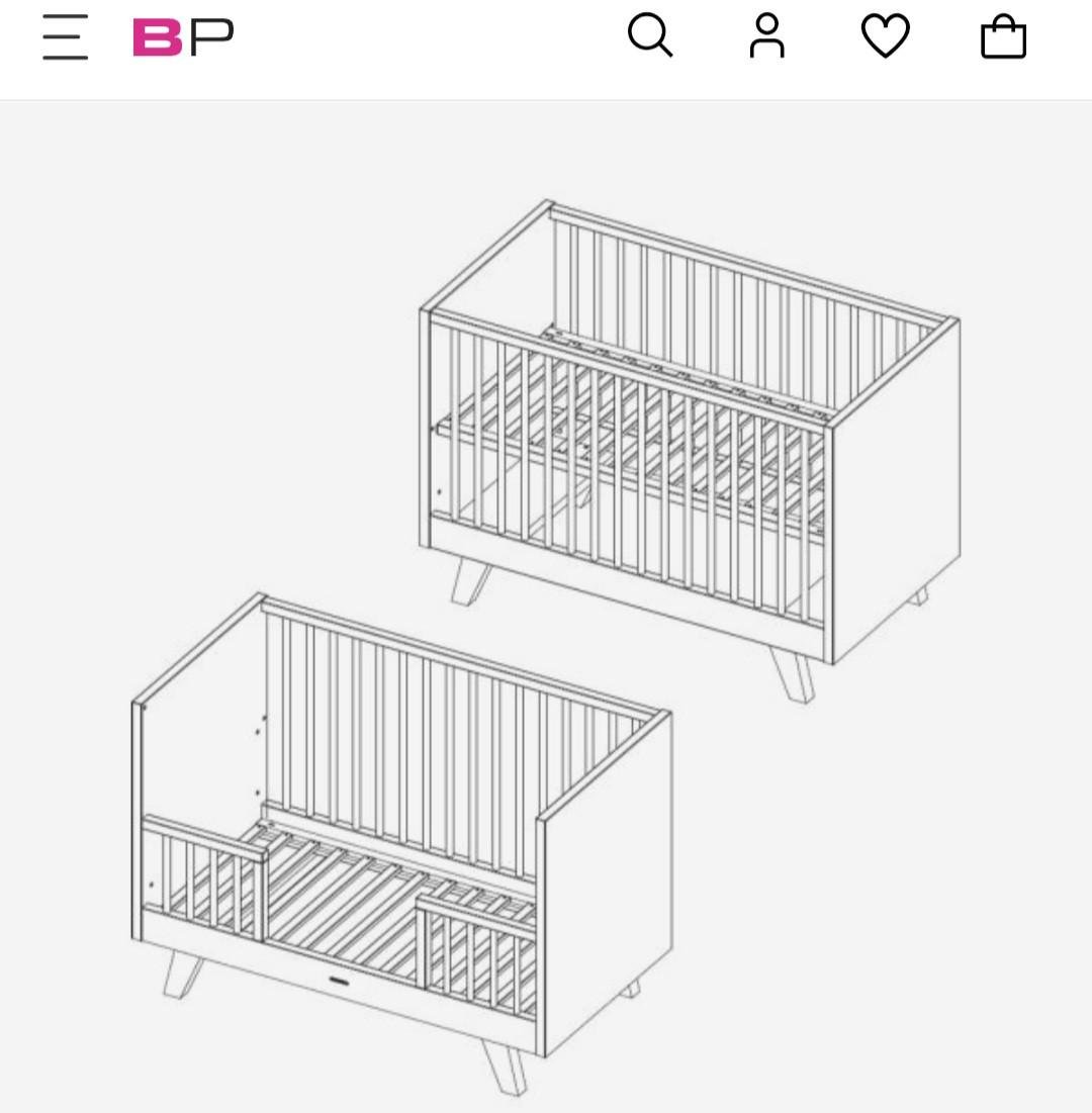 Complete Kidsmill Lars babykamer (commode, kast en ledikant)