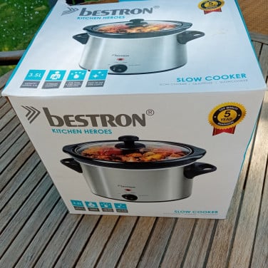 Bestron Slowcooker – 3,5,Liter – Zilver