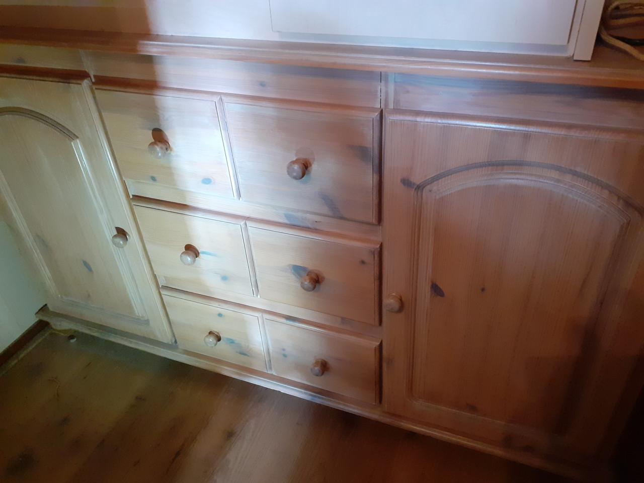 Grenen white wash kastje