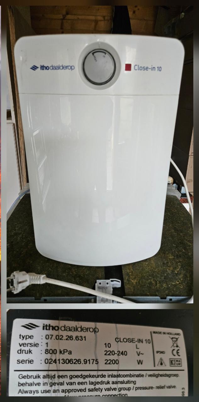 Itho-Daalderop close-in boiler 10 liter