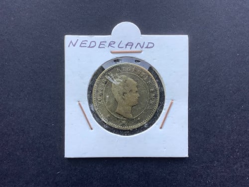 Penning Koningin Regentes Emma / Koningin Wilhelmina.