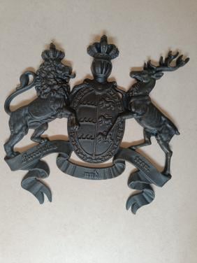 Gietijzeren ornament of wandreliëf