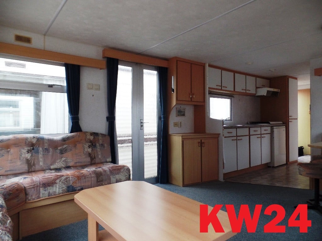 Diverse stacaravans en chalets met gespiegelde indeling tot 6 pers te koop