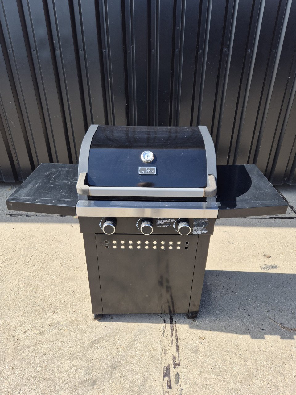 BBQ bonfire gas 3 pits