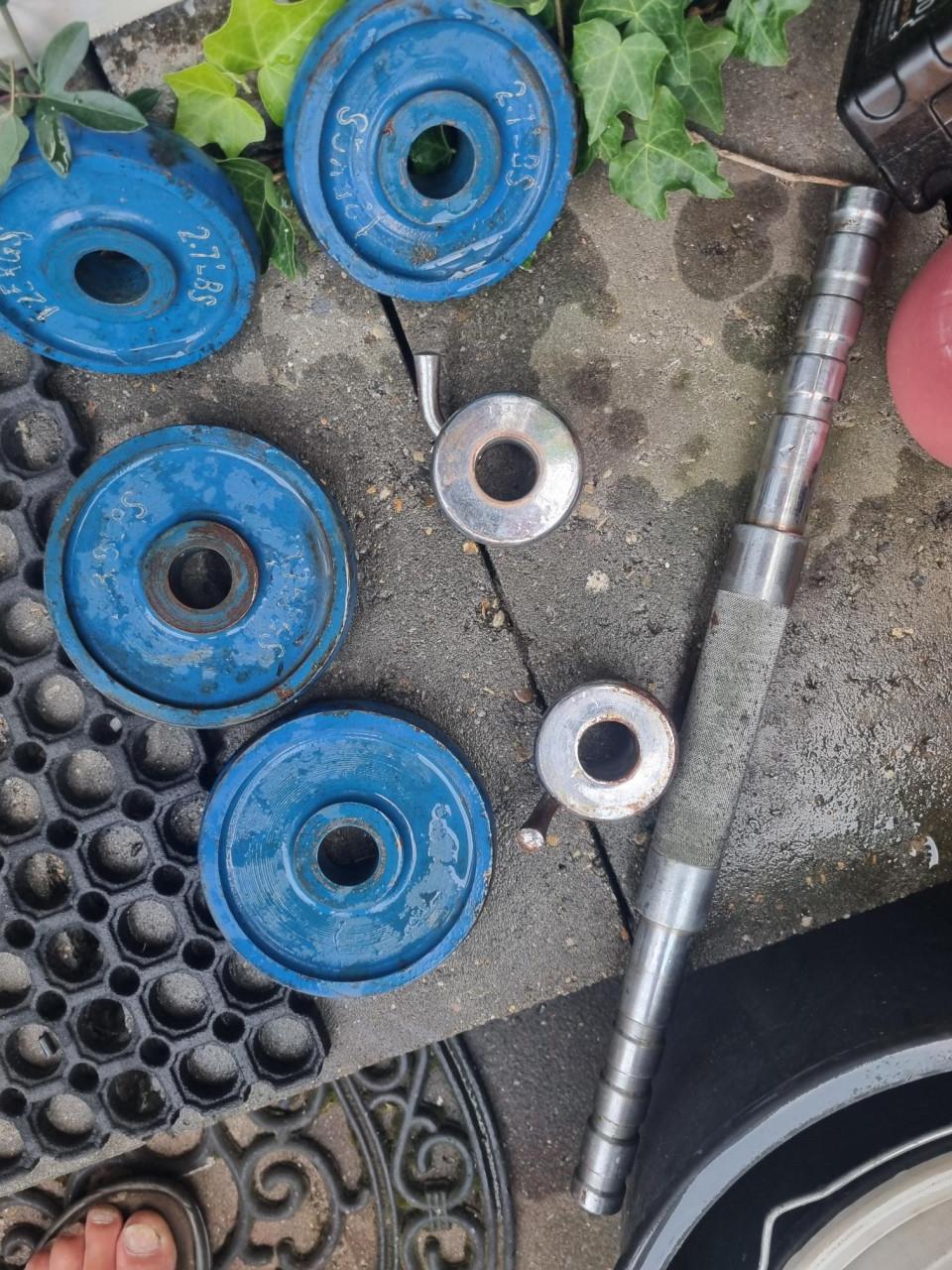 Kleine Halter met extra gewichten..!