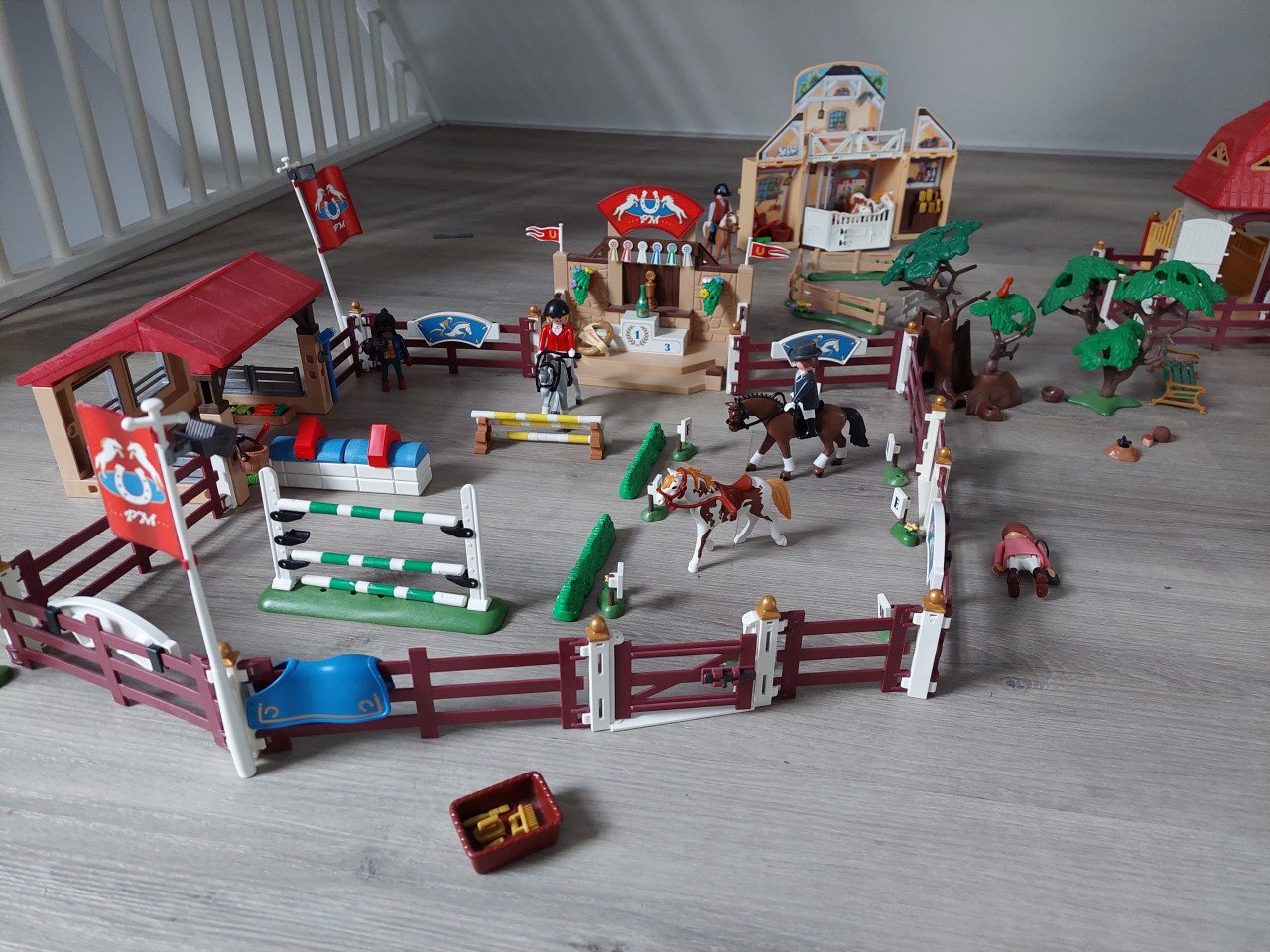 Prachtig set paarden playmobil