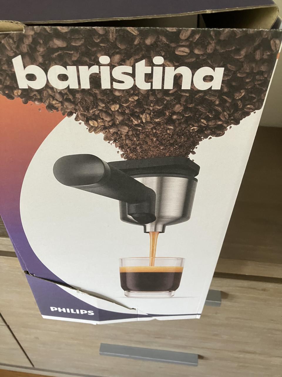 Philips baristina met melkopschuimer zwart  NIEUW