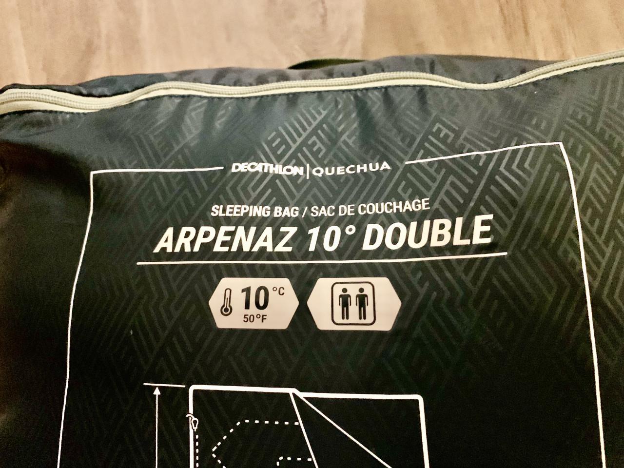 Quechua 2 persoons slaapzak arpenaz 10c