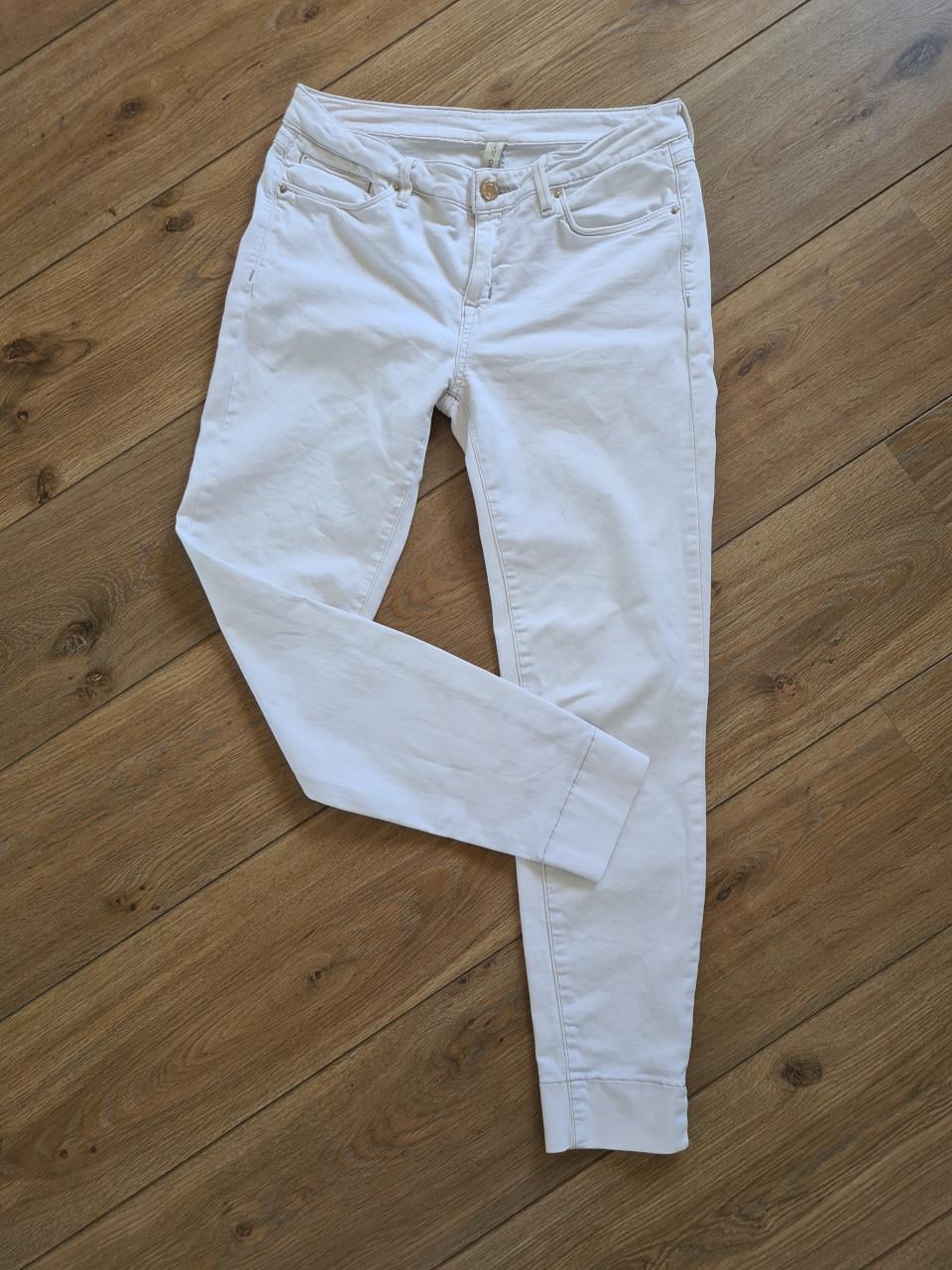 Mango witte skinny spijkerbroek  Maat M