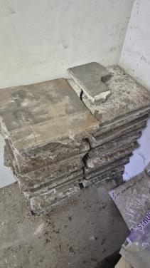 Antieke hardstenen plavuizen 40 x 40