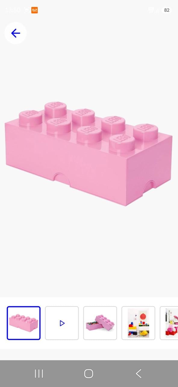 Roze LEGO opbergkisten 2 stuks