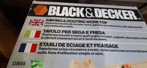 Black&Decker zaag- en boven freesblad voor workmate