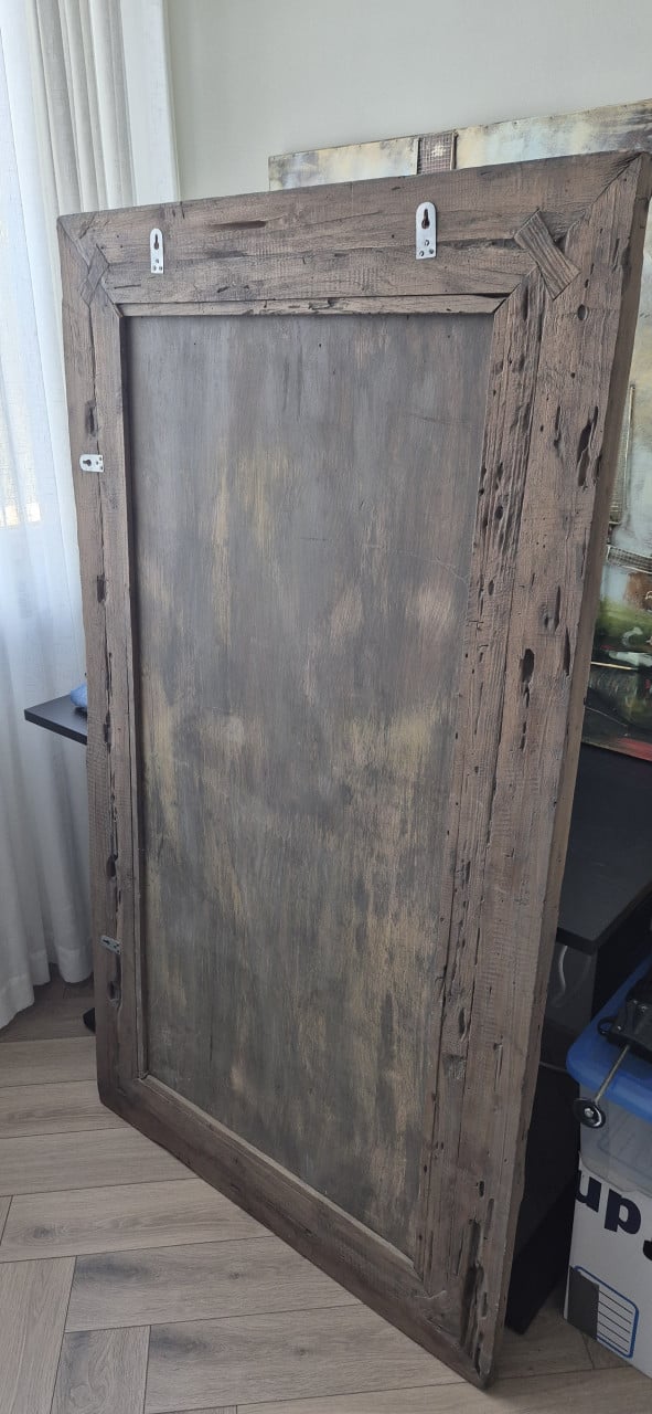 Teak hout spiegel 160x90