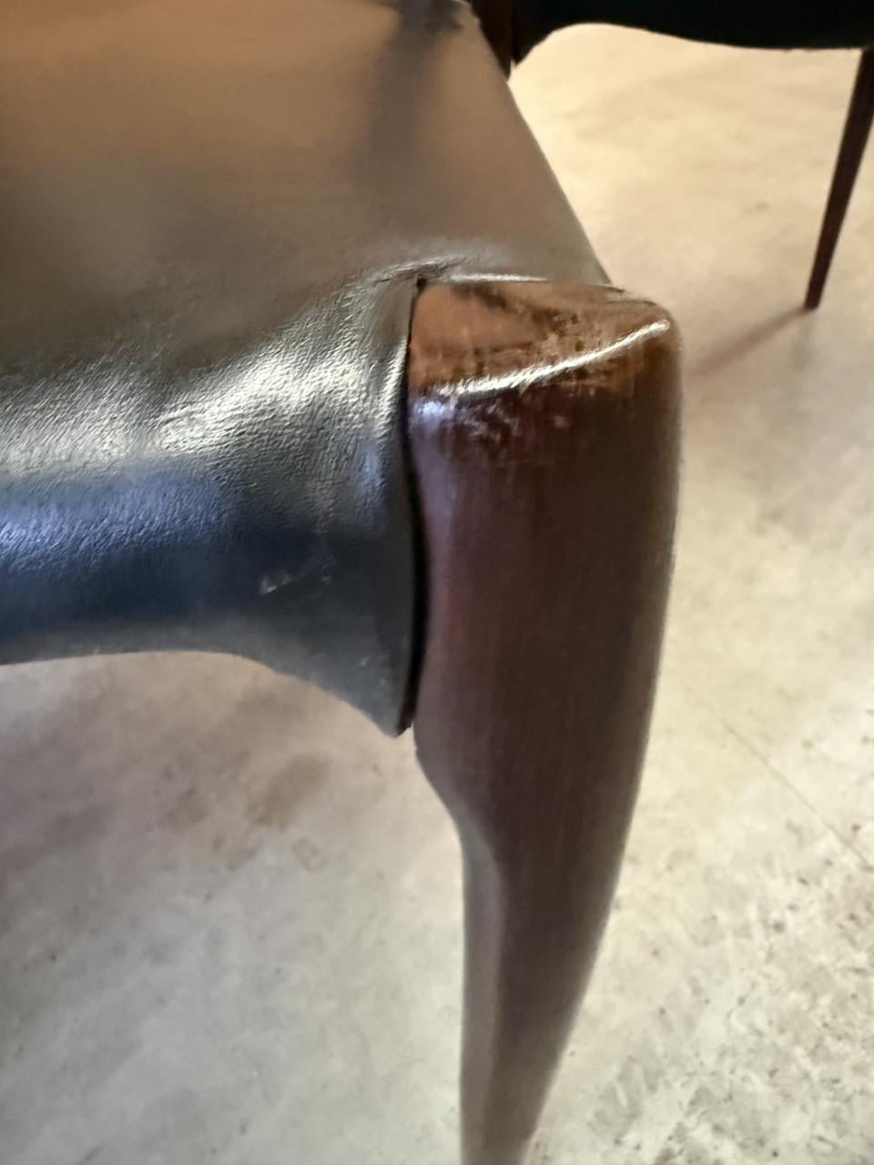 6 vintage Scandinavische eetkamerstoelen