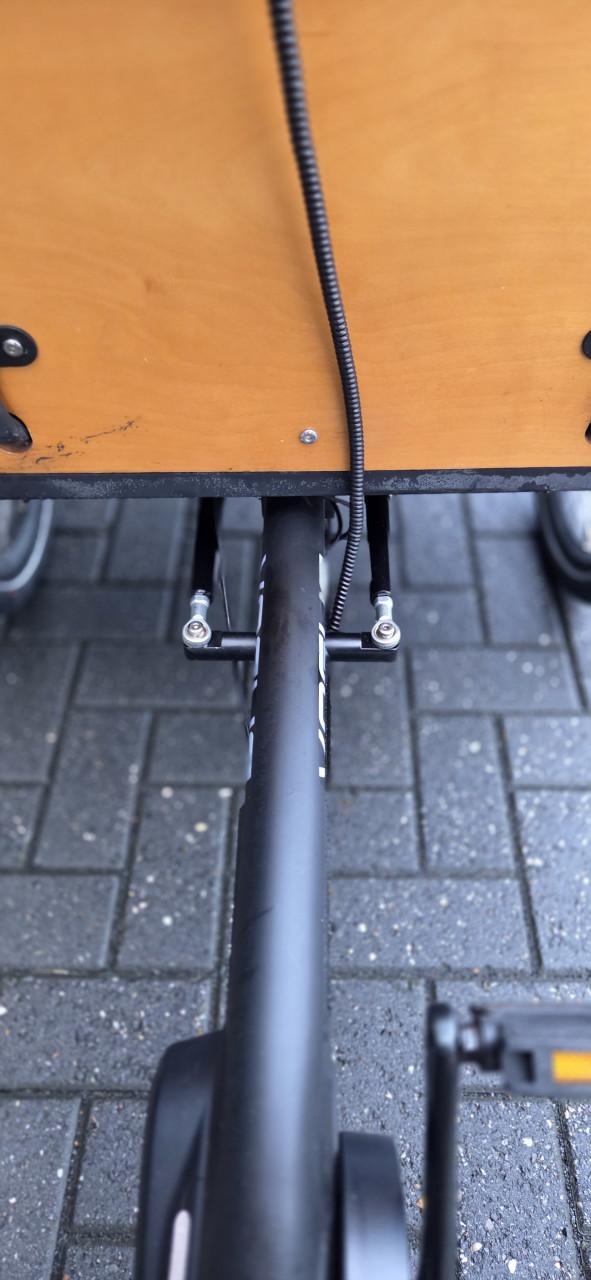 Mooie nette VOGUE Carry 3 3052km  elektrische bakfiets Zwart/Bruin