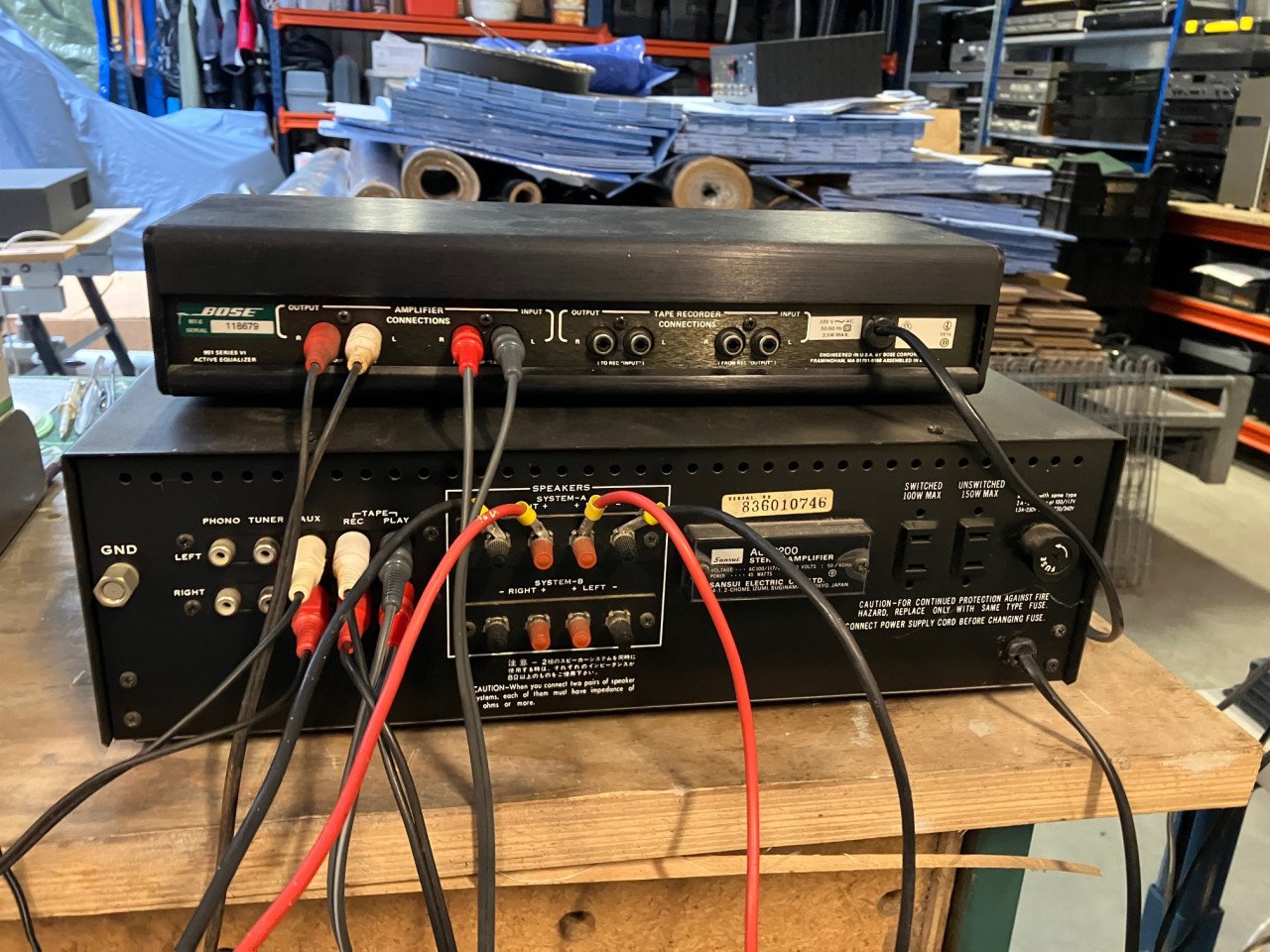 Bose 901 V6 laatste serie set inclusief stands en equalizer getest werkend