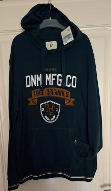 Nieuwe hoodie, mt L, van c&a, groen met print