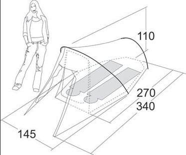 Tunneltent Eureka Moonshadow Duo 2 Persoons