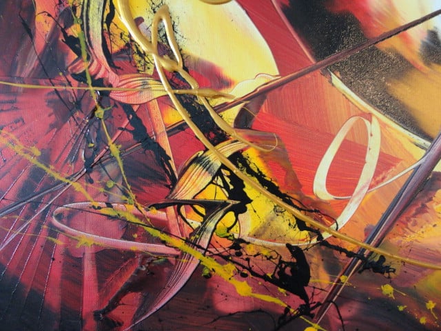 " Exceptional "  prachtig Acrylschilderij van Gia Hung
