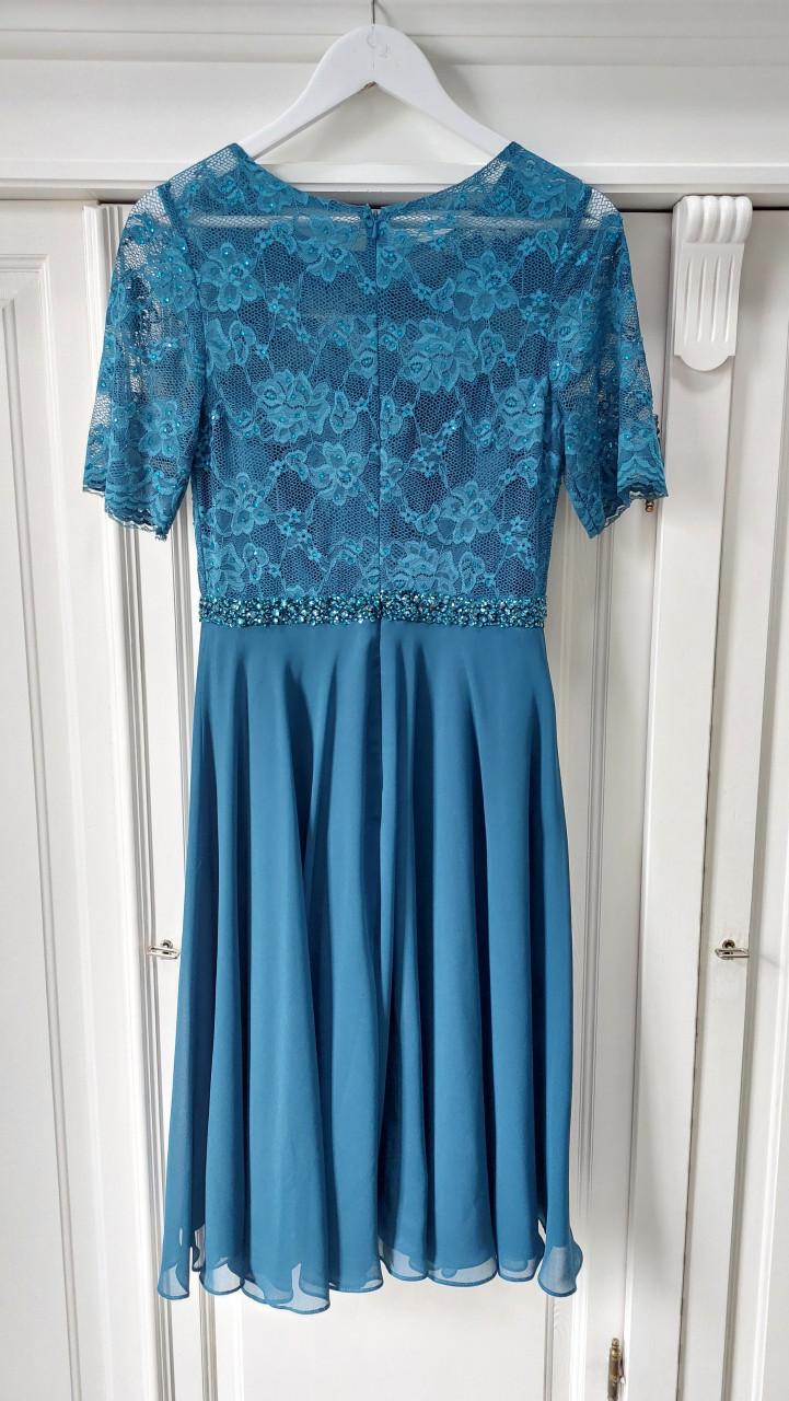 Feestjurk petrol maat 36