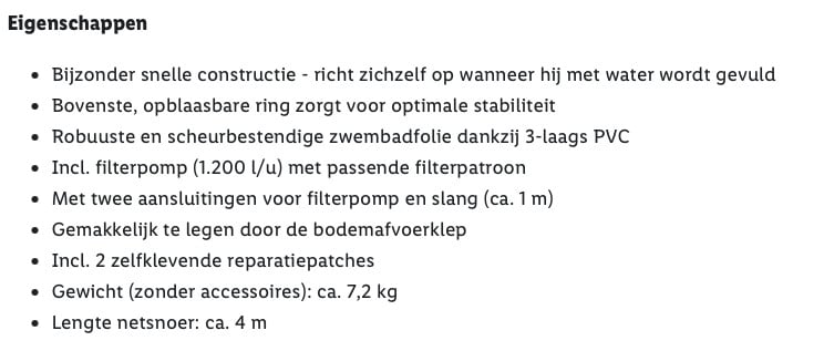 Zwembad, Quick-up, rond 300 cm. Nieuw