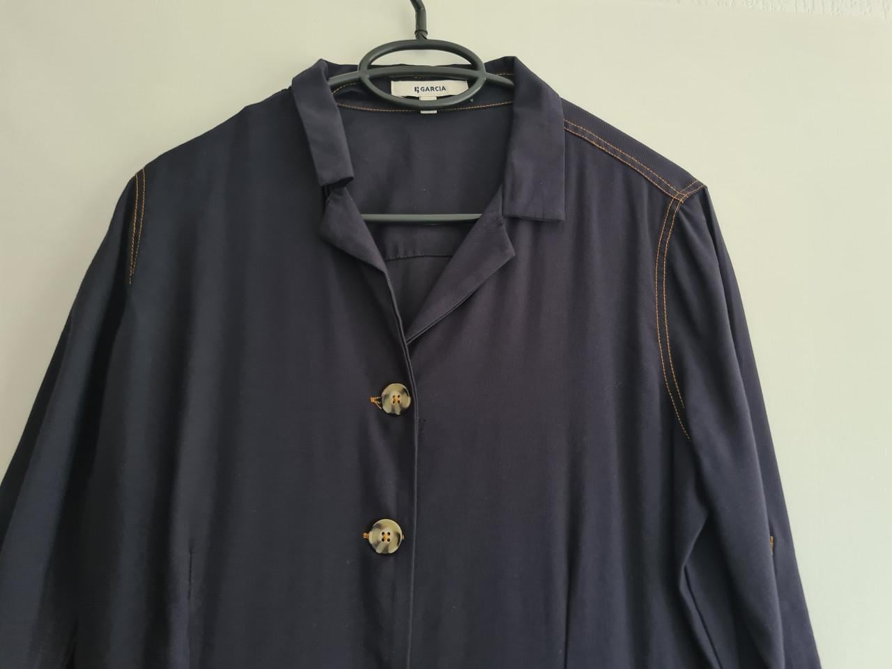 Donker blauwe jumpsuit / overall van Garcia  Maat M