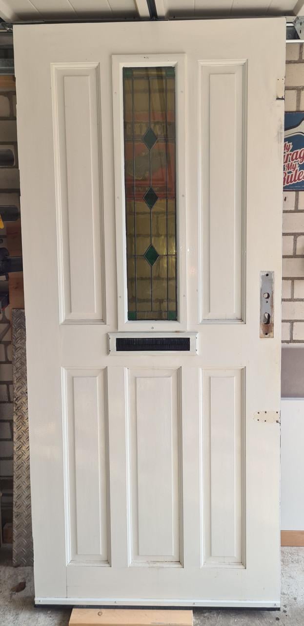 Merbau voordeur 209x92,5 cm zware degelijke kwaliteit