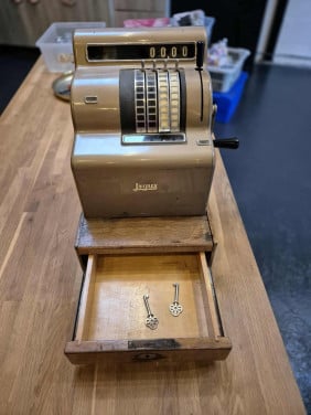 Oude kassa Vintage